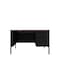 Hirsh Pedestal Desk Commercial Desks, 30 in D X 29.5 in H, 48 in W X Steel, Black / Walnut 22652 - alternate 2